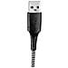 Cavo Usb - Micro Usb Intrecciato Bianco E Nero 1m Va0150 - Foto miniatura 3