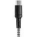 Cavo Usb - Micro Usb Intrecciato Bianco E Nero 1m Va0150 - Foto miniatura 4