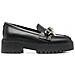 Chain Chunky Loafer Mocassino Pelle Scarpe Donna Nero Eu 41, Fw0fw06865 Bds - Foto miniatura 2