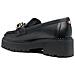 Chain Chunky Loafer Mocassino Pelle Scarpe Donna Nero Eu 41, Fw0fw06865 Bds - Foto miniatura 3
