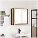 Pensile da Bagno con Specchio Rovere Sonoma 60x21x60 cm - Foto miniatura 1