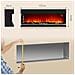 Camino Elettrico da Incasso e Parete 1800W con Fiamme Colorate LED Regolabili, Temperatura fino 40°C, Nero - Foto miniatura 6