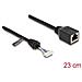 Cavo da RJ45 femmina a pin header femmina da 2,00 mm a 8 pin Cat. 5e da 23 cm nero - Foto miniatura 2