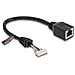 Cavo da RJ45 femmina a pin header femmina da 2,00 mm a 8 pin Cat. 5e da 23 cm nero - Foto miniatura 1