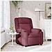 Poltrona Reclinabile In Tessuto Rosso Vino - Foto miniatura 1
