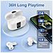 Cuffie Bluetooth SP99 Bianche con Cancellazione Rumore - Foto miniatura 2