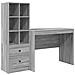 Scrivania con Spazio di Archiviazione Grigio Sonoma Legno Ingegnerizzato - Foto miniatura 1