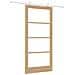 Porta Scorrevole  con Set di Componenti 'ORKDAL'Legno Massello e Vetro, Porta Interna  con Vetro 'ORKDAL'93x202x4 cm Legno Massello di Pino - Foto miniatura 1