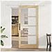 Porta Scorrevole  con Set di Componenti 'ORKDAL'Legno Massello e Vetro, Porta Interna  con Vetro 'ORKDAL'93x202x4 cm Legno Massello di Pino - Foto miniatura 2
