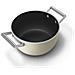 Pentola Color Crema Opaca Da 24 Cm + Coperchio - Csf2412crm - Foto miniatura 6