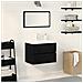 Mobile Lavabo  con Lavabo Integrato Rovere Nero Legno Ingegnerizzato, Mobile Lavabo  Rovere Nero 60x38,5x45 cm Legno Ingegnerizzato - Foto miniatura 2