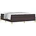 Letto a molle Marrone scuro e Bianco 180 x 200 cm Tessuto - Foto miniatura 3