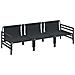 Set Divano da Giardino 3 pcs Antracite Acciaio - Foto miniatura 6