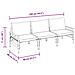 Set Divano da Giardino 3 pcs Antracite Acciaio - Foto miniatura 9