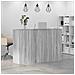 Banco Reception Grigio Sonoma 155x50x103,5 cm Legno Multistrato - Foto miniatura 4
