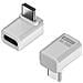 Adattatore Usb-c Femmina A Maschio Ad Angolo Retto 240w 80gbps (confezione Da 2) White - Foto miniatura 1