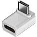 Adattatore Usb-c Femmina A Maschio Ad Angolo Retto 240w 80gbps (confezione Da 2) White - Foto miniatura 2