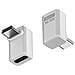 Adattatore Usb-c Femmina A Maschio Ad Angolo Retto 240w 80gbps (confezione Da 2) White - Foto miniatura 3