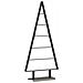 Albero di Natale in metallo con supporto Nero 90 cm Acciaio - Foto miniatura 1