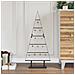 Albero di Natale in metallo con supporto Nero 90 cm Acciaio - Foto miniatura 2