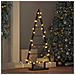 Albero di Natale in metallo con supporto Nero 90 cm Acciaio - Foto miniatura 4