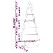 Albero di Natale in metallo con supporto Nero 90 cm Acciaio - Foto miniatura 9
