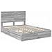 Letto con Contenitore con testiera Grigio Sonoma 160 x 200 cm - Foto miniatura 4