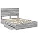 Letto con Contenitore con testiera Grigio Sonoma 160 x 200 cm - Foto miniatura 5