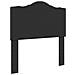 Struttura del letto Nero 70 x 190 cm Legno ingegnerizzato - Foto miniatura 6