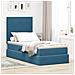 Letto con contenitore e materasso Blu Scuro 100 x 200 cm - Foto miniatura 2