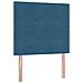 Letto con contenitore e materasso Blu Scuro 100 x 200 cm - Foto miniatura 9