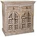 Mueble De Entrada In Legno Finitura Artigianale 90x45x90h Cm - Foto miniatura 1