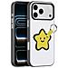 Cover per iPhone 17 Pro - PC+Pelle /PU, Bianco, Con Anillo - Foto miniatura 1