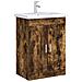 Mobiletto da Bagno Sotto Lavabo Rovere Fumo 56 x 37,5 x 81 cm - Foto miniatura 2
