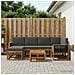 Set di divani da esterno con cuscino 7 pcs Naturale e Antracite - Foto miniatura 2