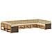 Set divani con cuscino 10 pcs Legno di Acacia Massello - Foto miniatura 1