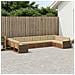 Set divani con cuscino 10 pcs Legno di Acacia Massello - Foto miniatura 2