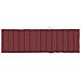 Cuscino per Lettino Prendisole Rosso Vino Mélange 200x70x4cm - Foto miniatura 5
