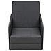 Poltrona Letto In Tessuto 59,5x72x72,5 Cm Grigio Scuro - Foto miniatura 2