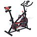 Cyclette Da Spinning Ellittica Con Sensori A Impulso Nera E Rossa - Foto miniatura 1