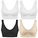 4 pezzi Reggiseno preformato massimo comfort bianco 2XL - Foto miniatura 1