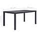 Tavolo Da Giardino Marrone 150x90x72 Cm Plastica Stile Rattan - Foto miniatura 2