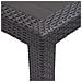 Tavolo Da Giardino Marrone 150x90x72 Cm Plastica Stile Rattan - Foto miniatura 3