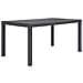 Tavolo Da Giardino Marrone 150x90x72 Cm Plastica Stile Rattan - Foto miniatura 1