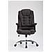 Sedia Ufficio Thor XXL in Stoffa - Poltrona Studio Carico Max 150 kg I Sedia Pc Ergonomica Imbottita e Regolabile in Altezza I Sedia da Scrivania con Ruote e Alto Schienale Grigio Scuro - Foto miniatura 2