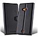 Custodia Compatibile Con Nokia Lumia 540 In Nero Carbone - Coperchio Protettiva Con Chiusura Magnetica, Funzione Stand E Tasca Per Le Carte - Foto miniatura 5