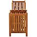 Panca Giardino con 2 Fioriere 150x30x40cm Legno Massello Acacia - Foto miniatura 3