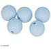 Perlina Di Silicone Tonda X 5 - 10 Mm - Blu Pastello - Foto miniatura 1