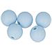 Perlina Di Silicone Tonda X 5 - 10 Mm - Blu Pastello - Foto miniatura 3
