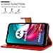 Custodia Compatibile Con Motorola Moto G10 / G30 In Rosso Vinaccia - Coperchio Protettiva Con Chiusura Magnetica, Funzione Stand E Tasca Per Le Carte - Foto miniatura 3